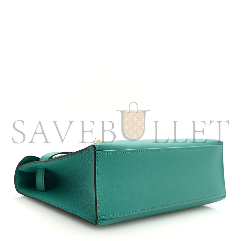 HERMÈS MASTER SWIFT KELLY POCHETTE CLUTCH VERT VERONE (22*14*7cm) 